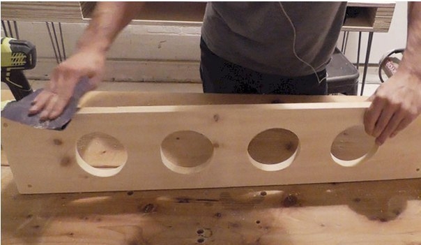 Подвесная полка под цветы своими руками