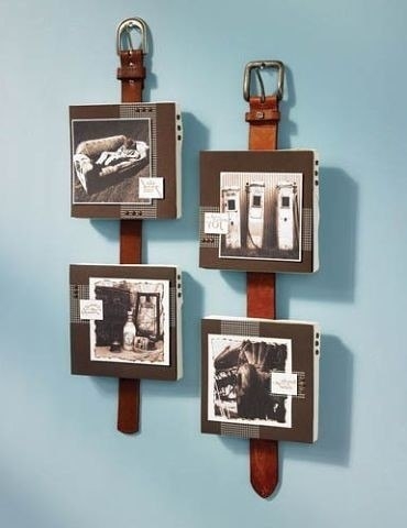 Старые ремни в интерьере