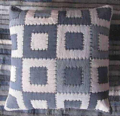 Джинсовые подушки