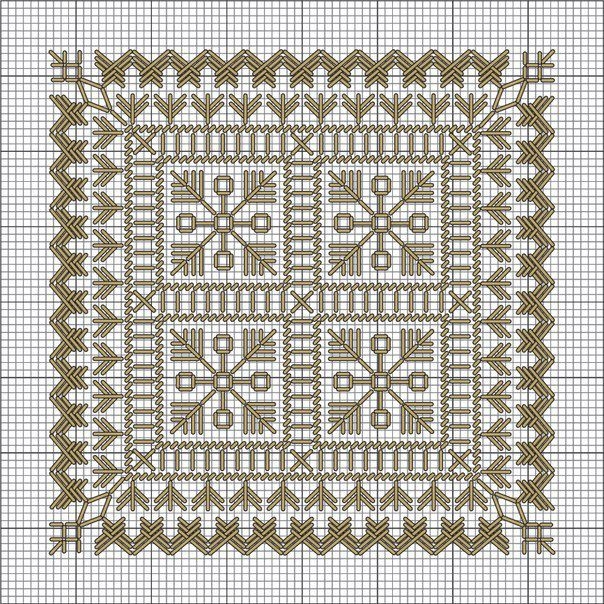 Схемы для нежной вышивки