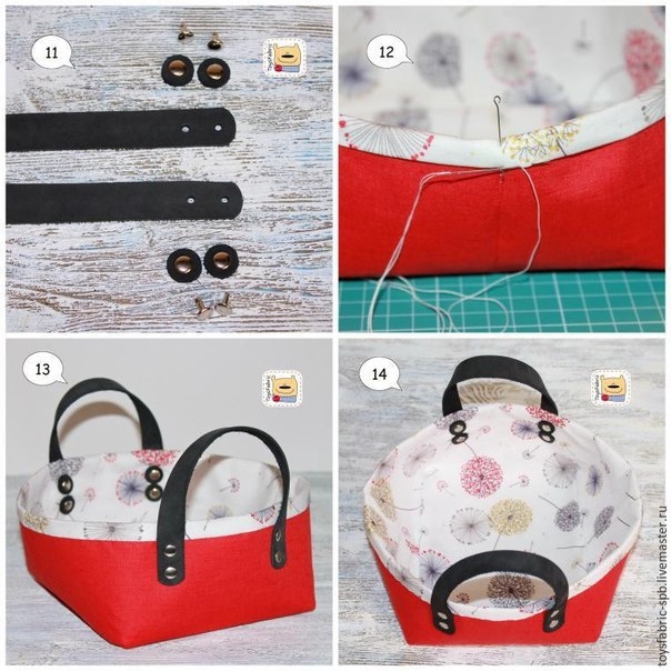 Как сшить текстильную корзинку для мелочей