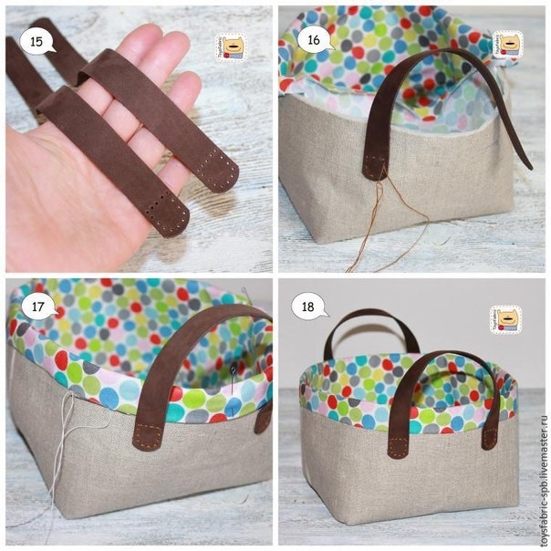 Как сшить текстильную корзинку для мелочей