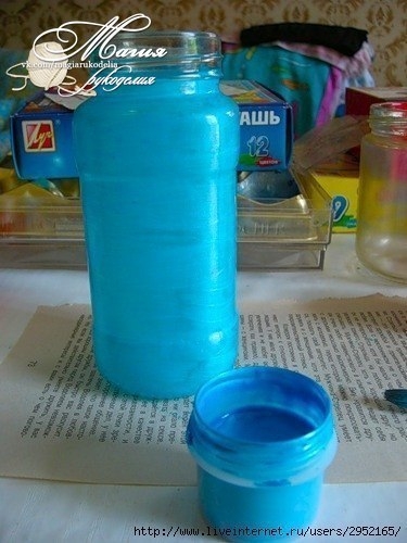 Роспись баночек и бутылочек. Простой способ