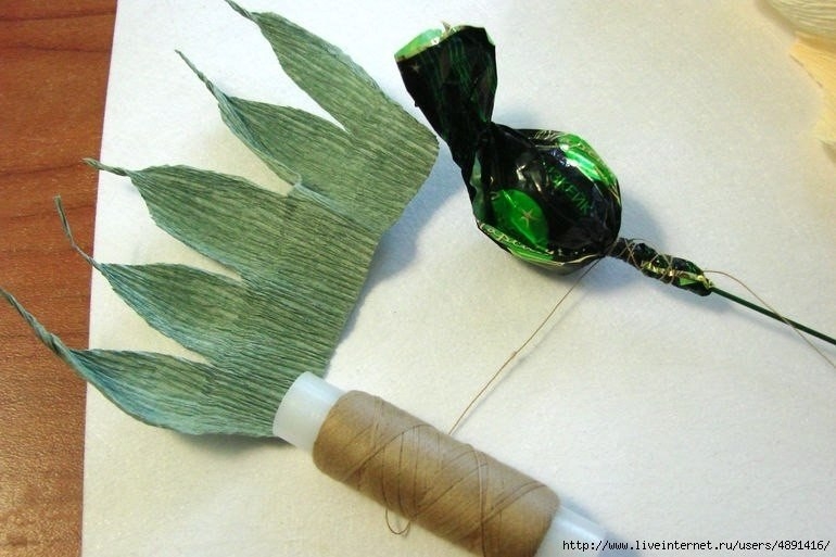 Английская роза из бумаги (мастер-класс)