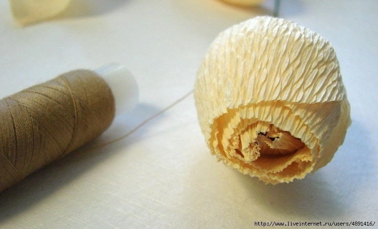 Английская роза из бумаги (мастер-класс)