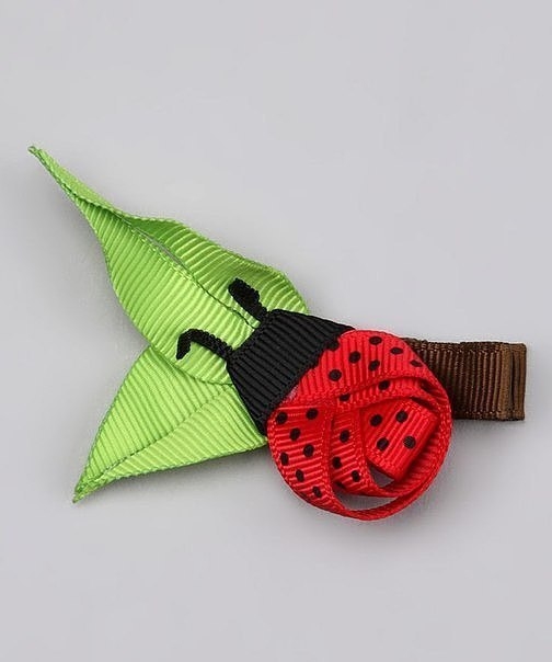 Заколочки из репсовых лент для маленьких модниц. Идеи для вдохновения.