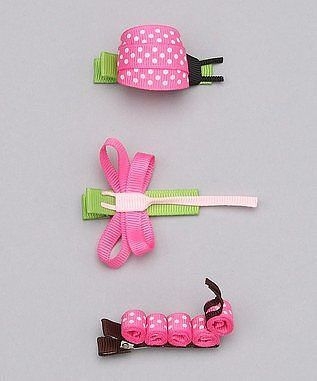 Заколочки из репсовых лент для маленьких модниц. Идеи для вдохновения.