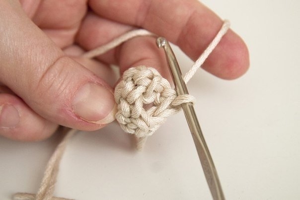 Как связать крючком круглый прочный шнур