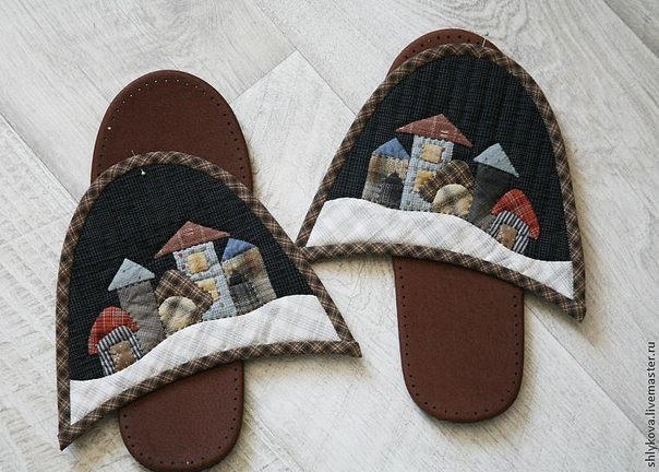 Шьем домашние тапочки. Шьем домашние тапочки.
