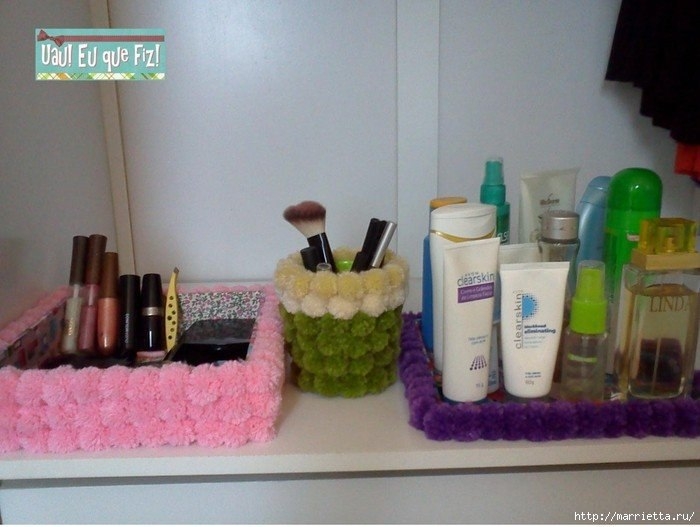 Красота из помпонов. Идеи для вдохновения.