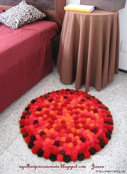 Красота из помпонов. Идеи для вдохновения.