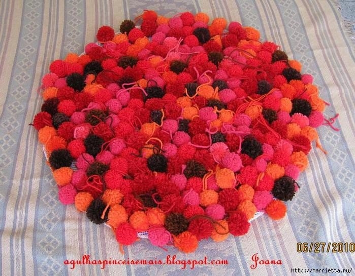 Красота из помпонов. Идеи для вдохновения.