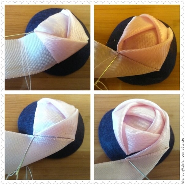 Создаем розу для брошь-букета