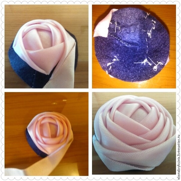 Создаем розу для брошь-букета