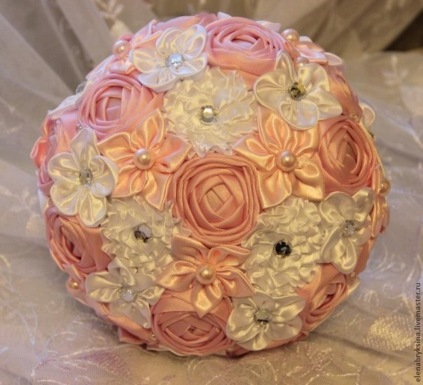 Создаем розу для брошь-букета