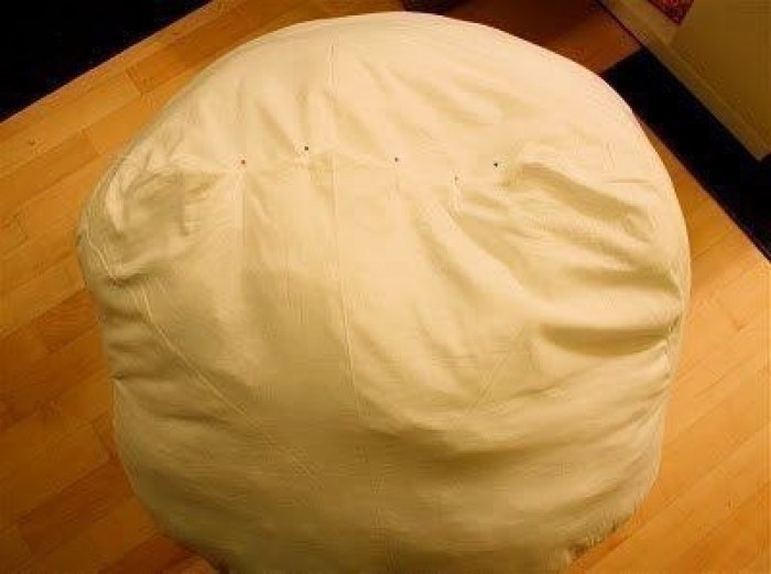 Шьем пуфик-мешок