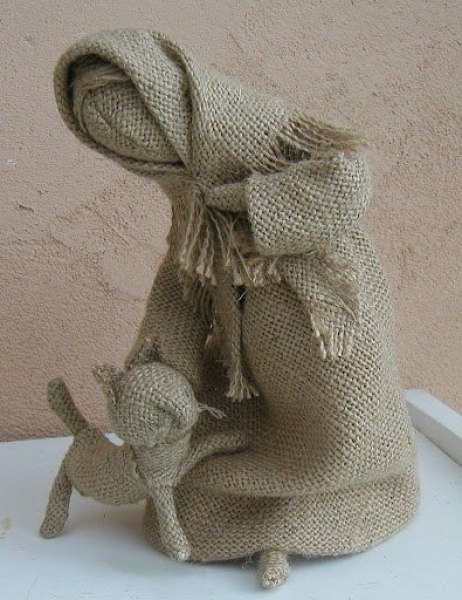 Чудесные куклы из мешковины