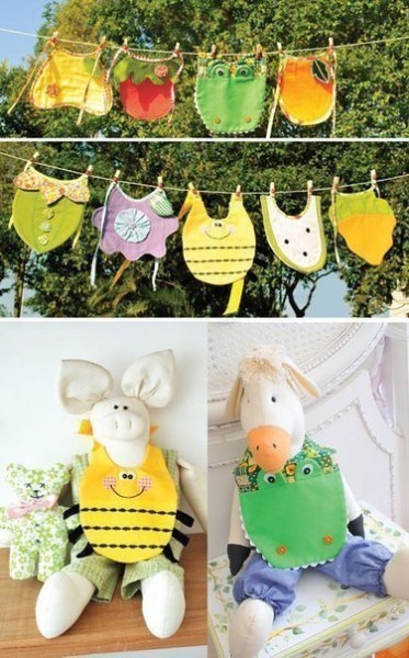 Шьем слюнявчики для малышей. Идеи