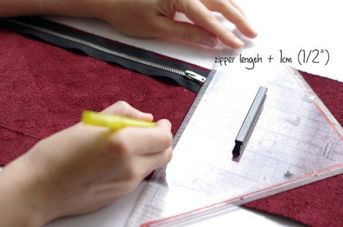 Шьем кожаный клатч