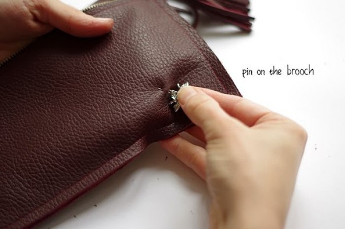 Шьем кожаный клатч