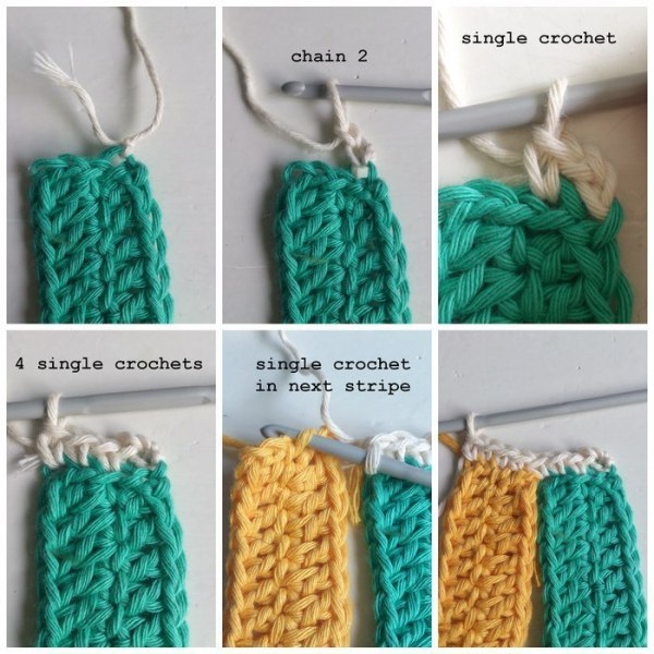 Пестрый чехол для табурета. Мастер-класс