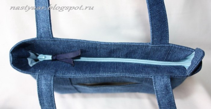 Джинсовая сумка и косметичка. Выкройки.