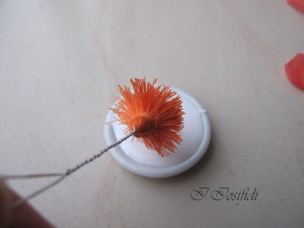 Роза Остина из полиэстра. Роза Остина из полиэстра.