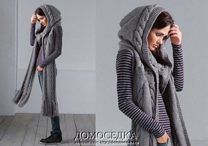 Шарф-капюшон