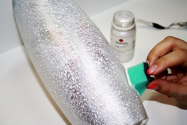 Ваза. Декупаж прозрачным моделирующим гелем