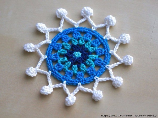 Подставки с помпонами крючком