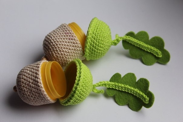 Желуди киндер-сюрпризы. Мастер-класс