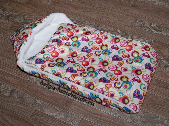 Шьем теплый конверт на выписку для новорожденных