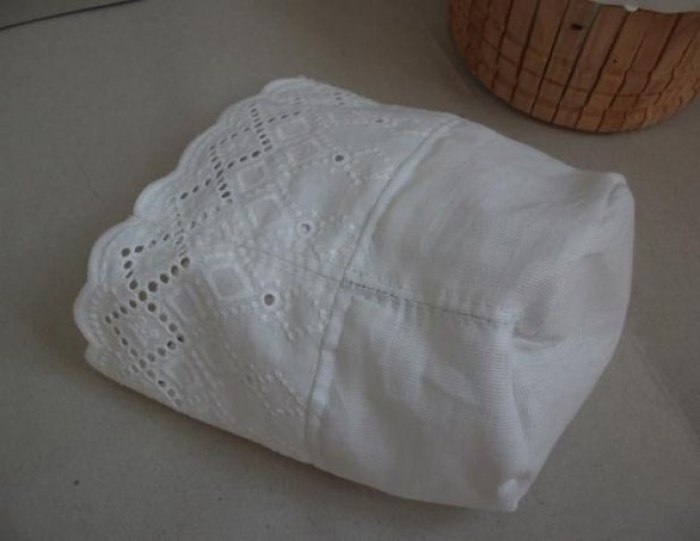 Корзинка из ведерка от майонеза