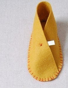 Детские тапочки из фетра. Детские тапочки из фетра.