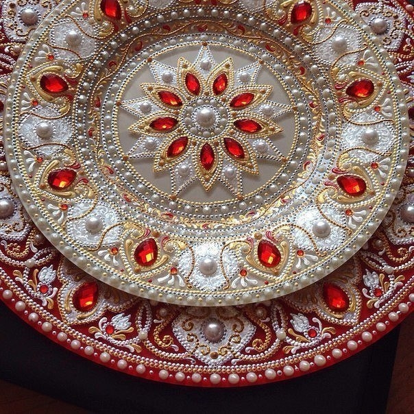 Потрясающие тарелочки с росписью