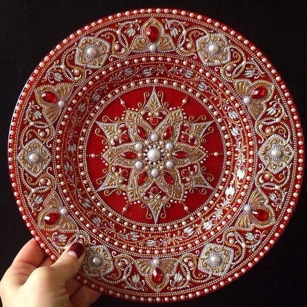 Потрясающие тарелочки с росписью