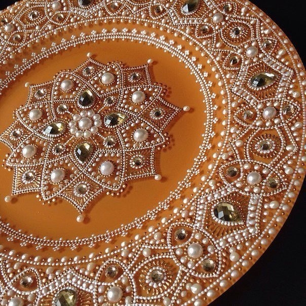 Потрясающие тарелочки с росписью