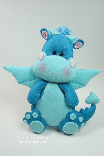 Дракончики из фетра.