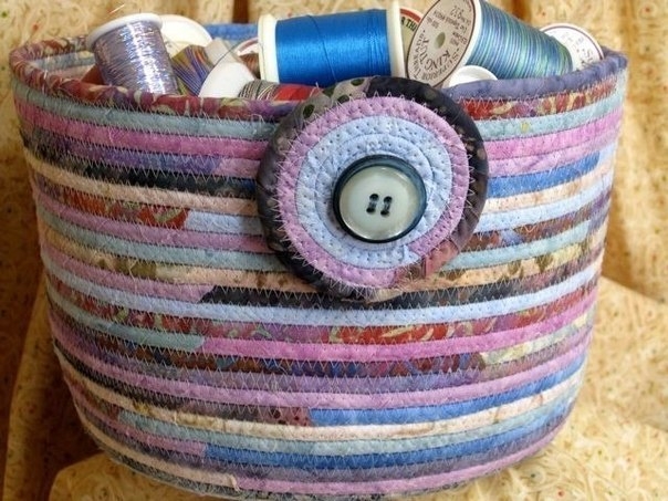 Корзинки и сумочки из лоскутков