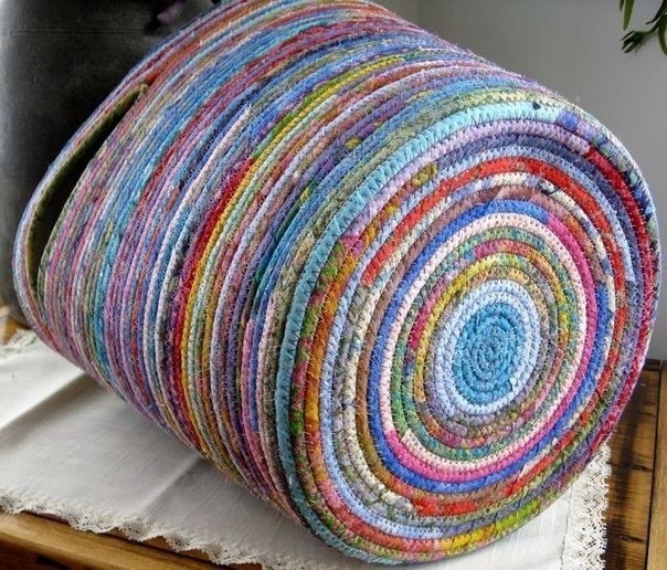 Корзинки и сумочки из лоскутков