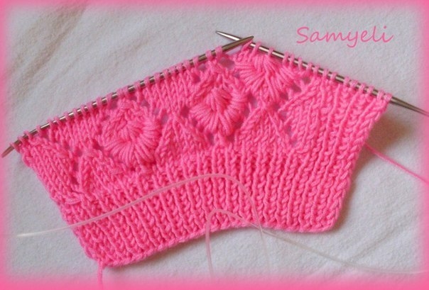 Интересный узор спицами. Мастер-класс Интересный узор спицами. Мастер-класс