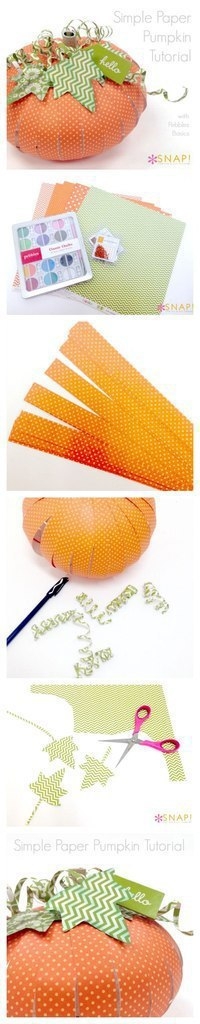 Бумажные тыковки