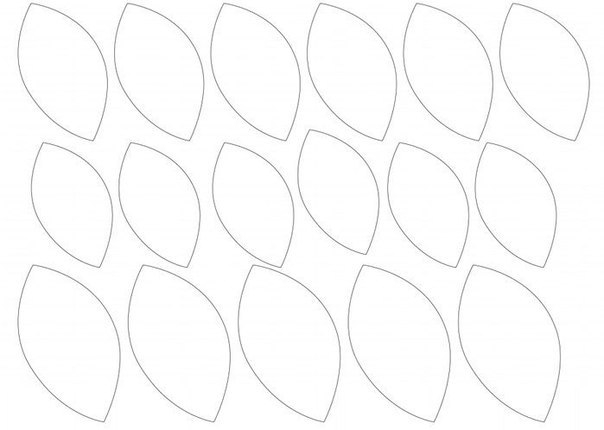 Камелия из бумаги шаблон Камелия из бумаги шаблон