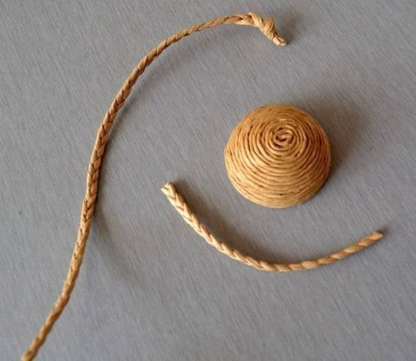 Маленькие корзиночки из шпагата Маленькие корзиночки из шпагата