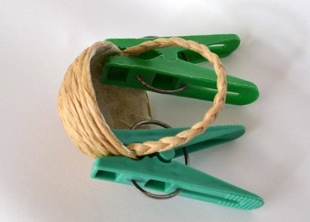 Маленькие корзиночки из шпагата Маленькие корзиночки из шпагата