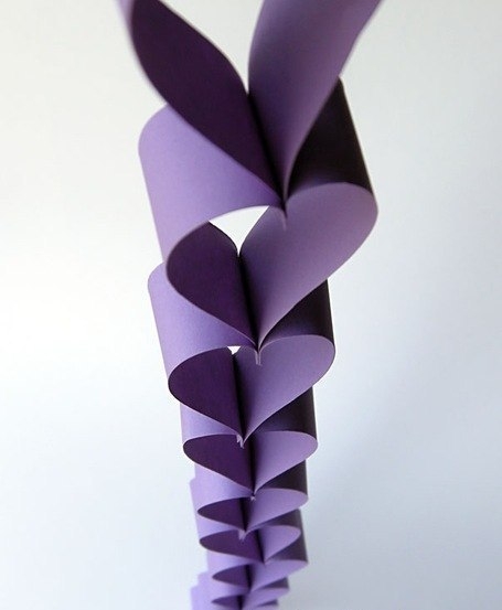 Гирлянда из сердечек для праздничного декора