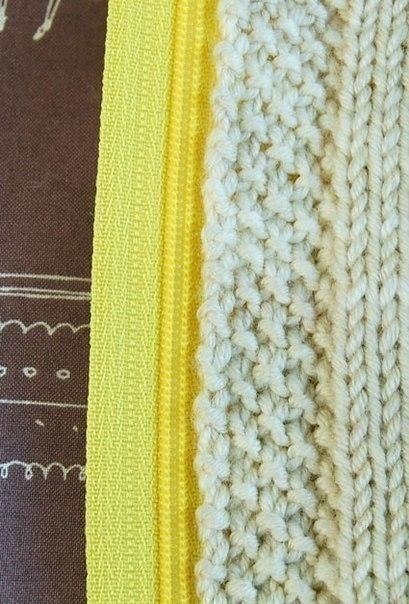 Как вшить молнию в вязание