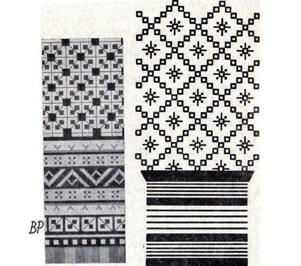 Подборка схем для варежек.