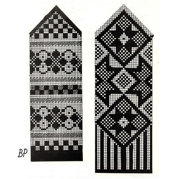 Подборка схем для варежек.