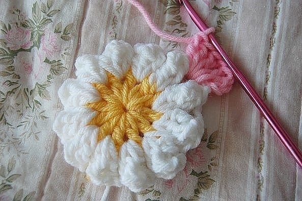 Мотив ромашка. Мастер-класс Мотив ромашка. Мастер-класс